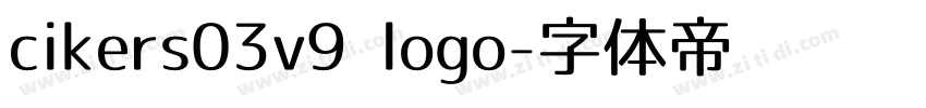 cikers03v9 logo字体转换
